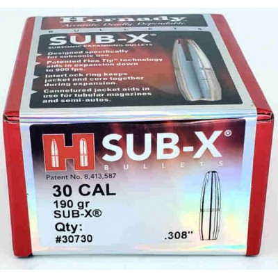 Hornady Sub-X cal.30 190gr 